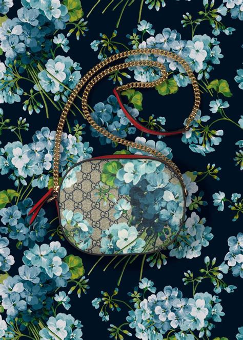 gucci green flower bag|Gucci backpack with blue flowers.